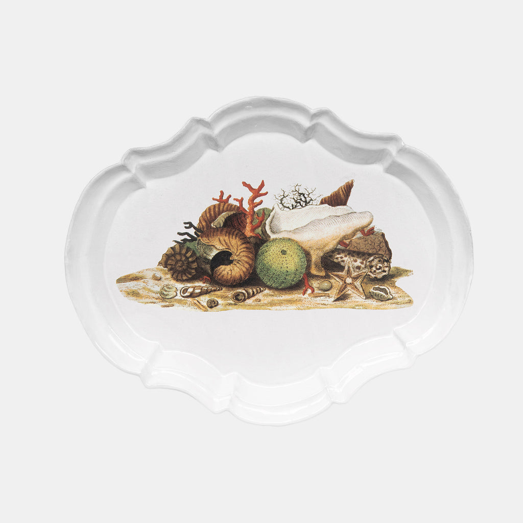 Astier de Villatte Platter with Beach Shells Design by John Derian in Amsterdam Netherlands