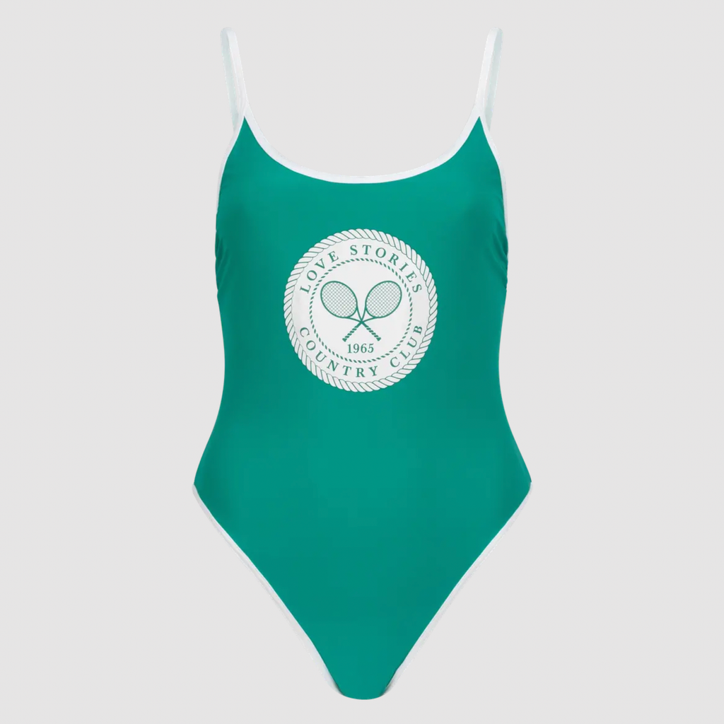 Love Stories Green Country Club One-Piece Swimsuit in Amsterdam Netherlands