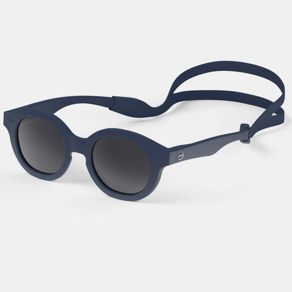 Navy Blue Sunglasses for Children with Plastic Frame and Cord by Izipizi in Amsterdam Netherlands