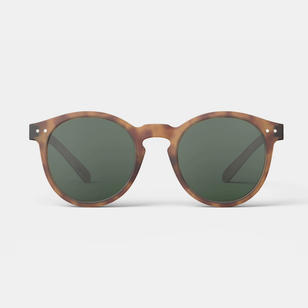 Brown rounded sunglasses by Izipizi in Amsterdam Netherlands