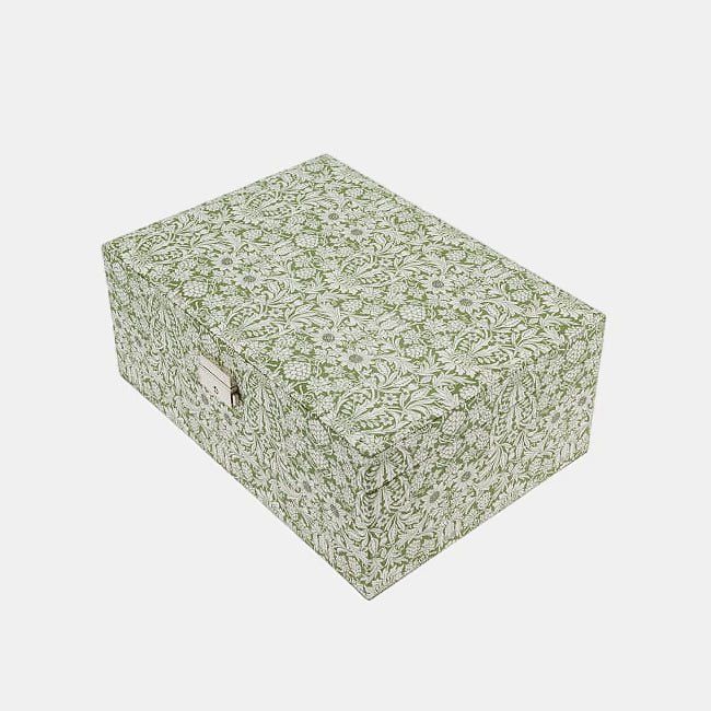 Large Bon Dep Jewelry Box in Green Floral in Amsterdam Netherlands