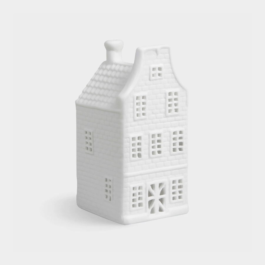 Ceramic Canal House Tea Light Holder with windows 1
