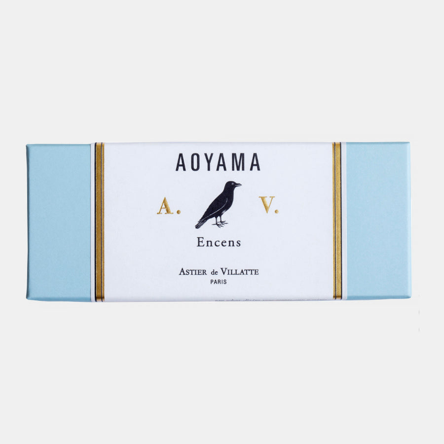 Blue box of incense from Astier de Villatte aoyama