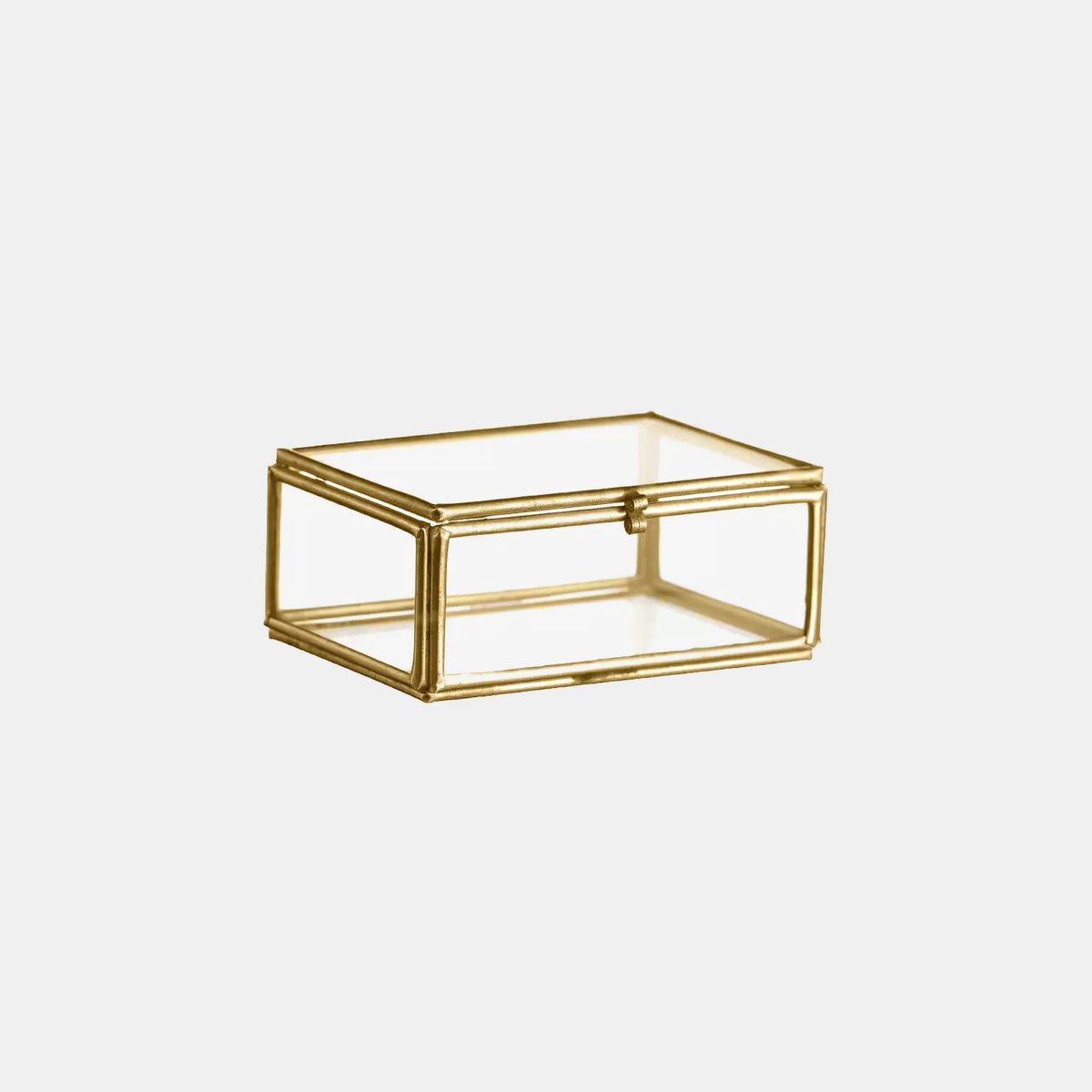 Brass Rectangular Glass Box by Madam Stoltz – MaisonNL Concept Store