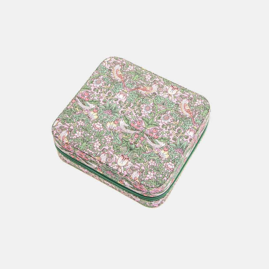 Liberty Jewelry Box Square pink and green